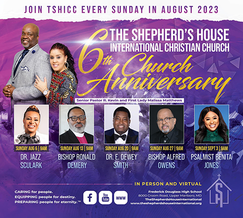 Shepherds House International Church 6th Anniversary flyer