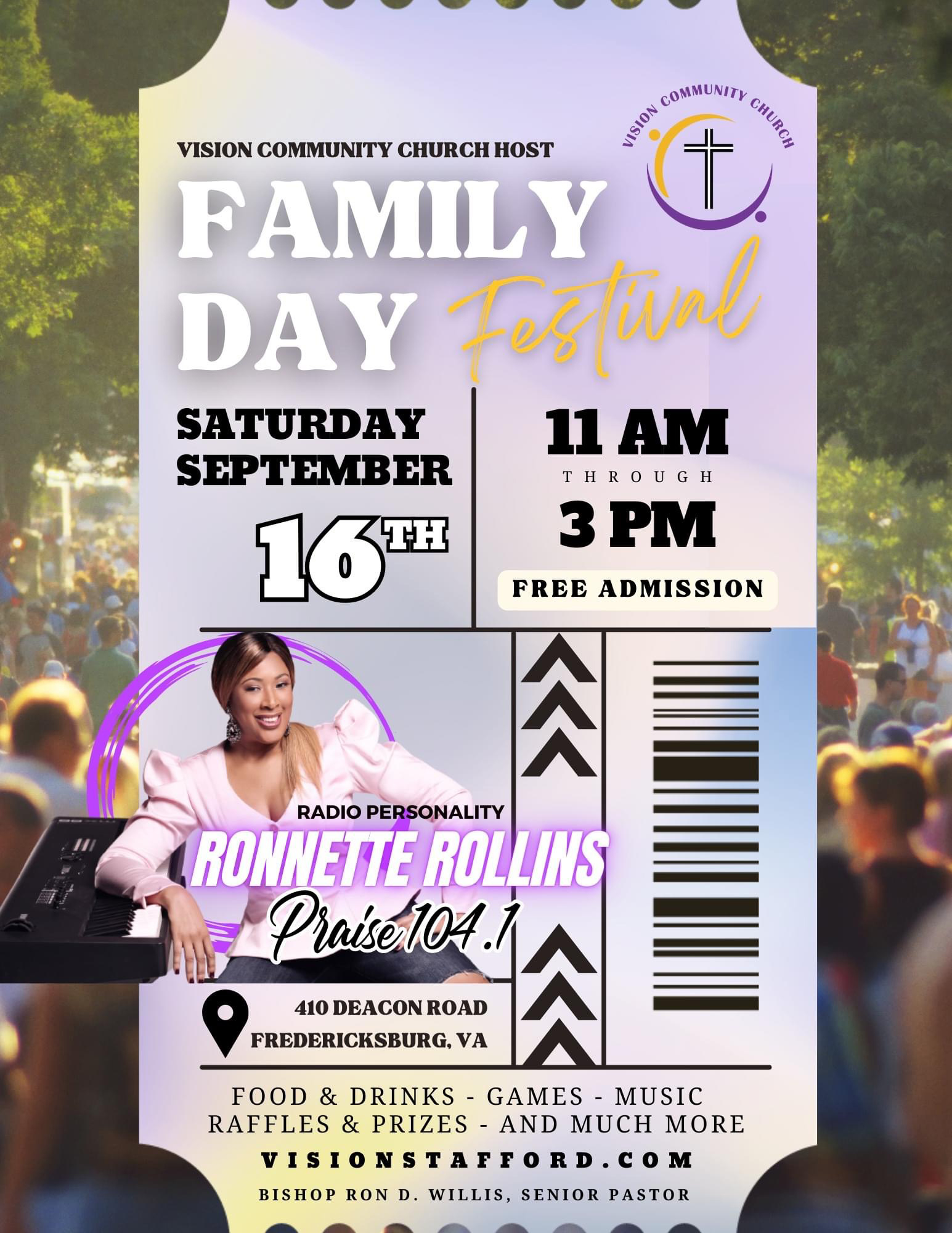 Vision Community Church Family Day Festival flyer